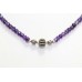 Women's Necklace pendant 925 Sterling Silver purple amethyst stone P 387